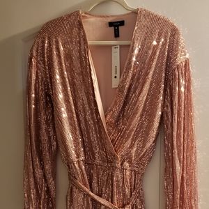Pink Sequin Romper
